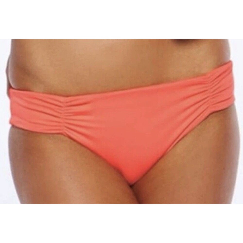 L*Space Monique Full Bottom Cut Bikini Bottom Black Large